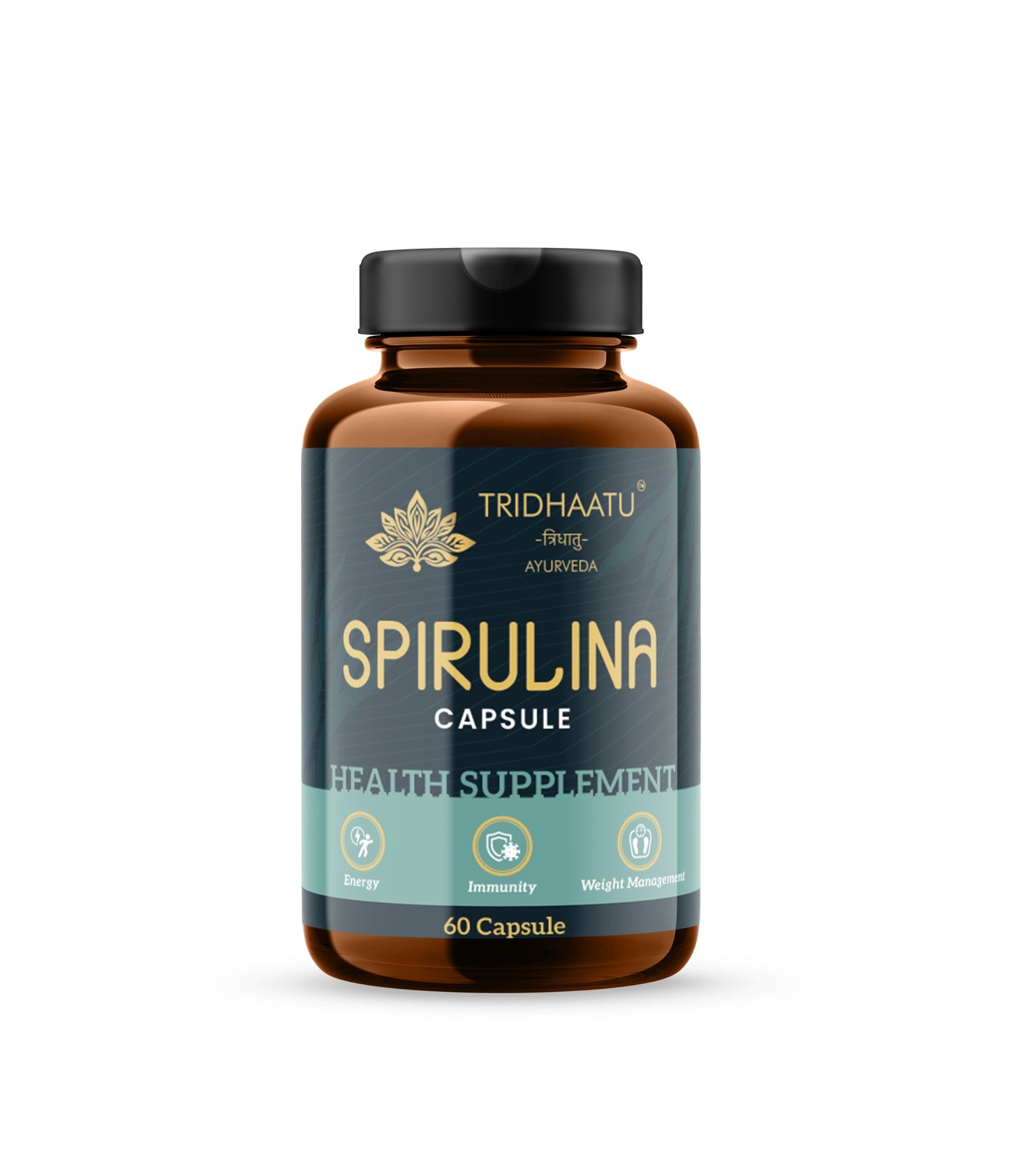 Spirulina 2000 mg per Serving | Protein Rich Organic Superfood for Energy, Immune Support, Detox & Overall Wellness | Anti-Oxidant | Anti-Inflamatory | Veg Capsules (60 Veg)