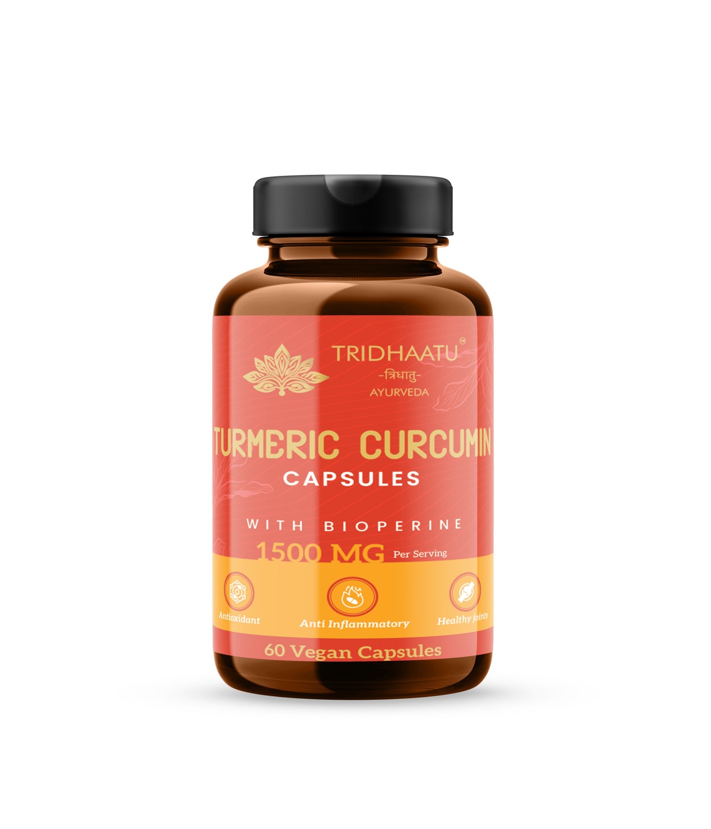 Haldi ( CURCUMIN ) | Natural Immunity Booster | Relieves Constipation & Indigestion | 1500 MG - 60 VEG CAPSULS