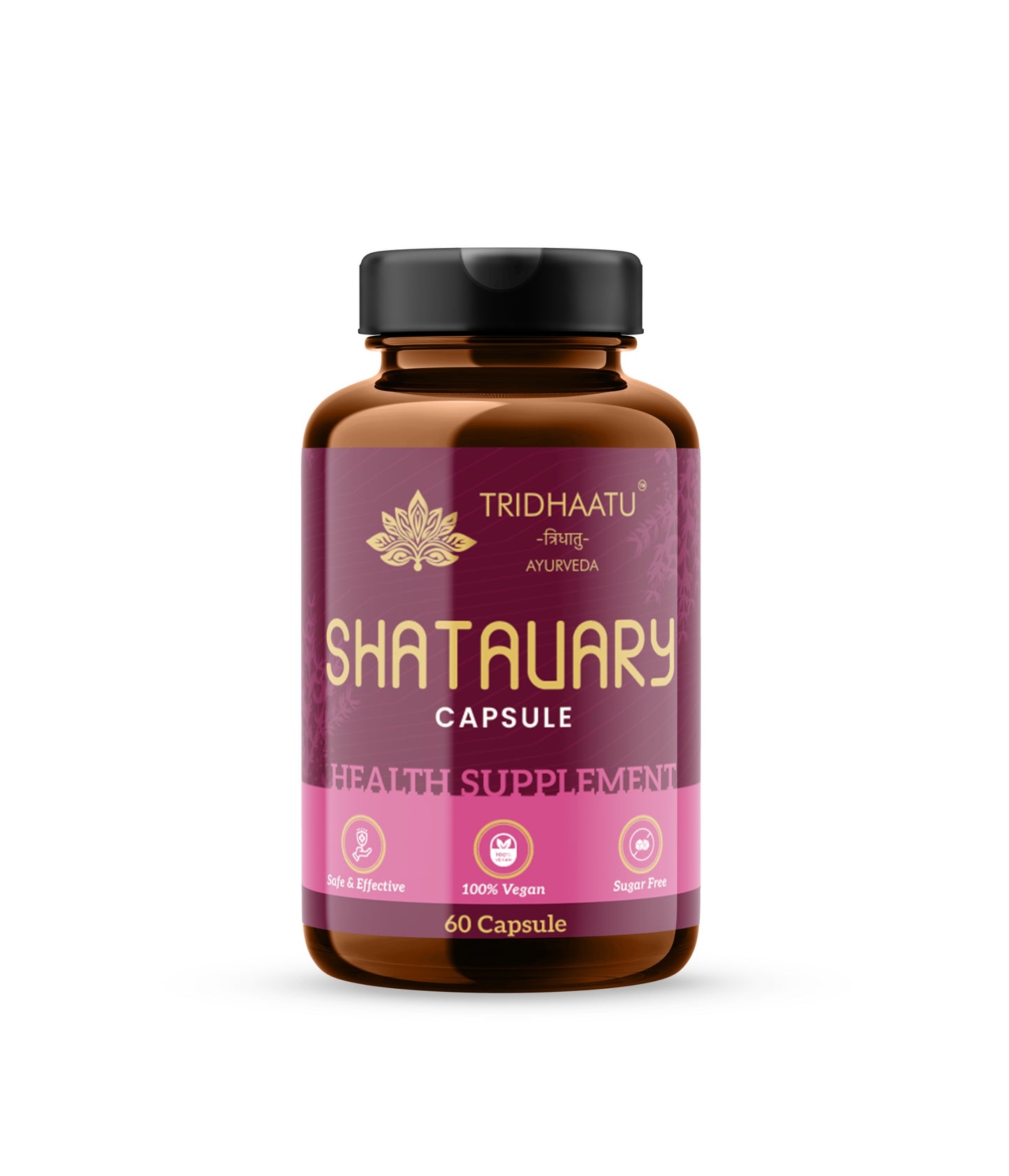 Natural Organic Pure Satavari Capsules to Improve lactation | Made with 100% Pure Satavari Extract (60 Veg Caps) | 500mg Each