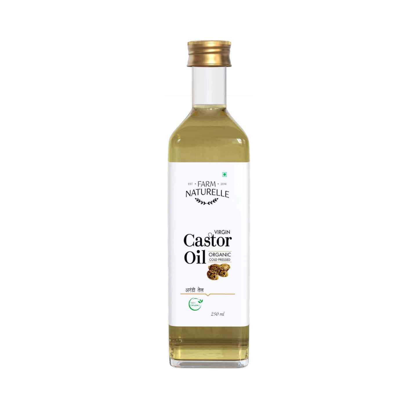 100% Pure Natural Organic Castor Seed Oil (Hindi-Arandi Oil)
