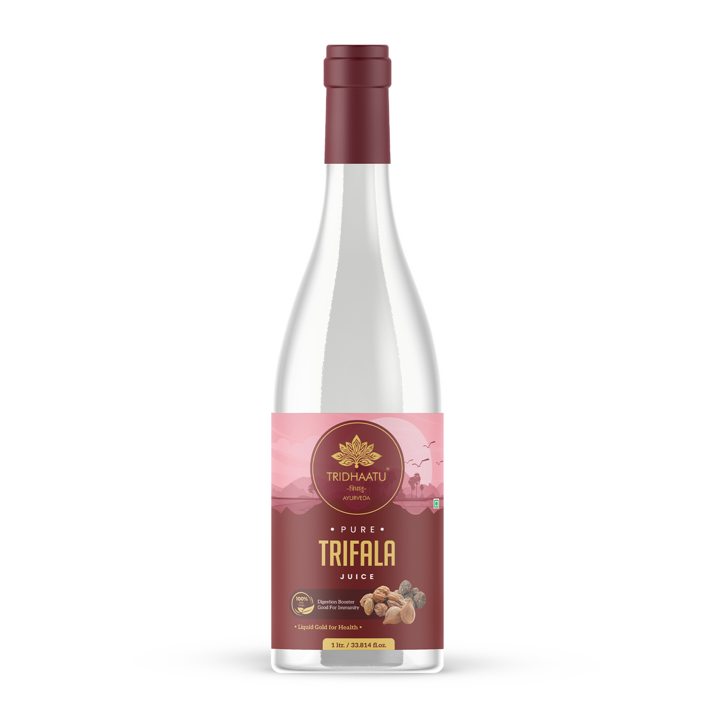 Pure Triphala / Trifala Juice - 1L Natural Digestion & Detox | Pure Amla, Baheda & Haritaki Blend | Natural Relief from Constipation & Acidity | Supports Digestion, Weight Management & Eye Health