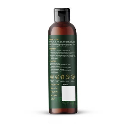 Roots Revive Hair Oil for Hair Growth & Hair Fall Control (100ml) | With Amla, Bhringraj, Brahmi & Coconut Oil | 100% Natural, Mineral Oil & Paraben Free | For Stronger, Healthier Hair for Men & Women