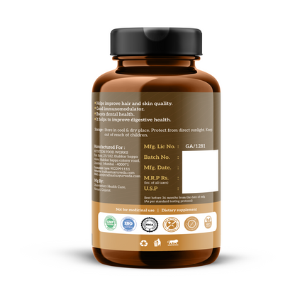Tridhaatu Ayurveda Triphala Tablets 500mg for natural colon cleanse and digestive support.