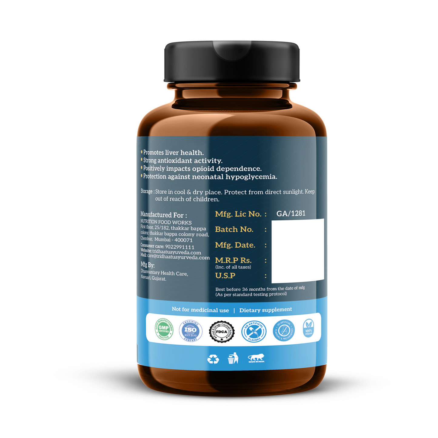 Tridhaatu Ayurveda Brahmi Tablets (500mg) – Natural Brain & Memory Booster