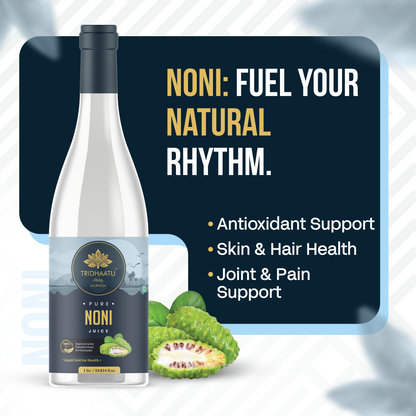 Pure Noni Juice - 1L | Pure Morinda Citrifolia Extract | Natural Ayurvedic Immunity & Energy Booster | Supports Digestion & Joint Health | No Added Sugar & FSSAI Certified