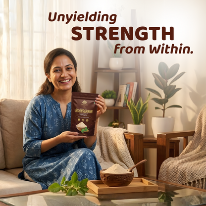 Tridhaatu Ayurveda Organic Ashwagandha Root Powder | 100g - Ashwagandha Podi/Amukkara Kizhangu / Asvagandha / Adaptogen Churna Powder