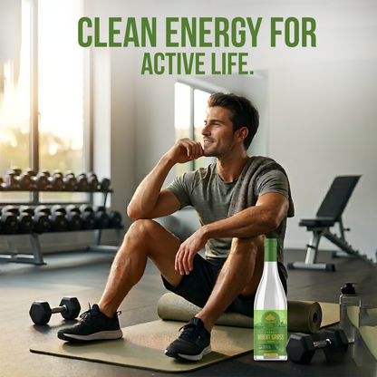 Pure Wheatgrass Juice - 1L Detox & Haemoglobin Support | Pure Chlorophyll Rich Detox Drink | Boosts Haemoglobin & Immunity | Natural Energy & Digestion Support