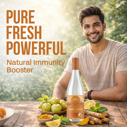 Immunity Booster Juice - 1L | Papaya Leaf, Kiwi, Giloy & Tulsi | Supports Platelet Count & Viral Recovery | Natural Defence with Black Pepper
