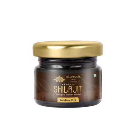 Pure Original Himalayan Shilajit/Shilajeet Gold Resin - 20g | 500mg/Serving | 40 Servings | Boost Muscle Growth & Stamina | Contains 24 Carat Gold | 100% Ayurvedic.
