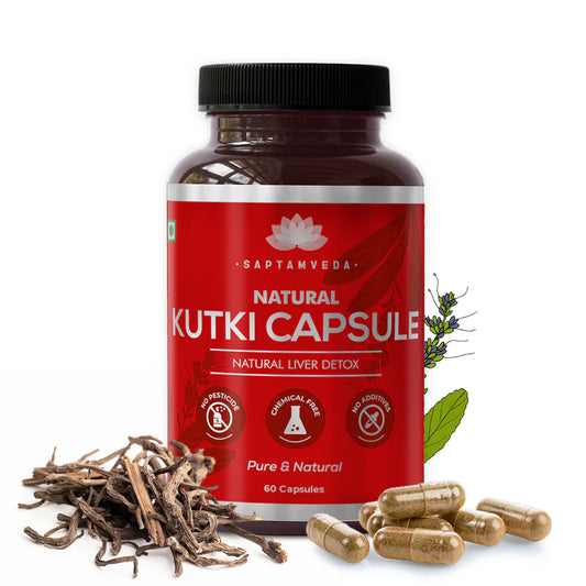 Natural Kutki with 5% Extract | 500mg each| Capsules (60 Veg)