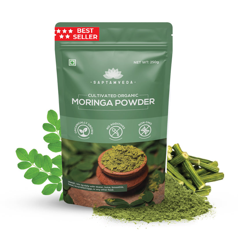 Pure Natural Moringa Organically Cultivated Moringa Leaf Powder | Metabolism Booster | Protein Rich Organic Superfood for Energy, Immunity & Nutritional Support – Rich in Vitamins & Antioxidants, Non-GMO, Vegan