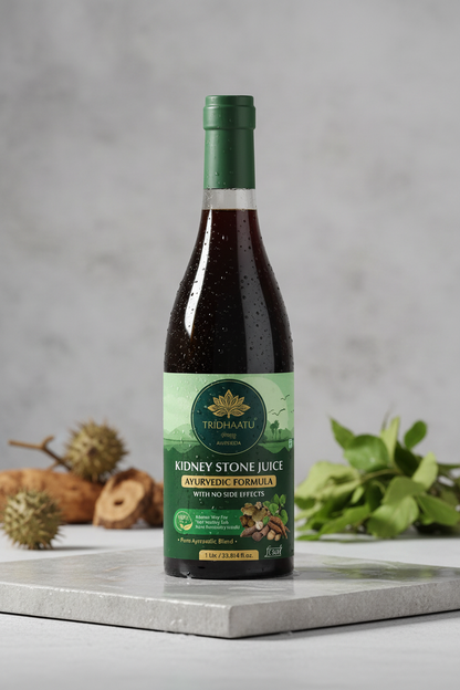 Tridhaatu Ayurveda Kidney Stone Juice | Ayurvedic Formula for Kidney Care & Urinary Health - 1L