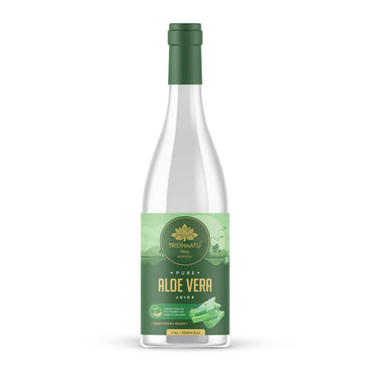 Tridhaatu Ayurveda Pure Aloe Vera Juice – 100% Natural Ayurvedic Drink for Immunity, Digestion &amp; Skin Glow | 1L