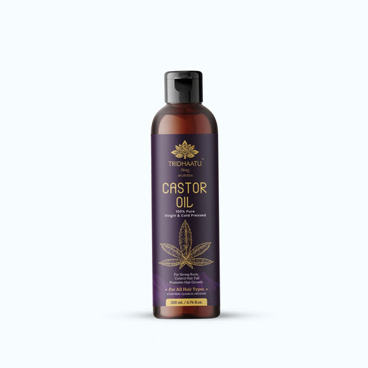 Pure Natural Organic Castor Seed Oil (Hindi-Arandi Oil) Cold Pressed 100% Pure Castor (Arandi) Oil for Skin and Hair With Vitamin E, Omega-6 &amp; 9, Mineral Free and Preservative Free (200 ml)