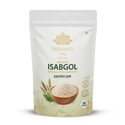 Tridhaatu ayurveda isabgol psyllium husk 50 gram pouch