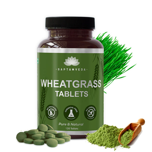 Natural Organic Wheatgrass Tablets | 120 Tablets (500mg Each)