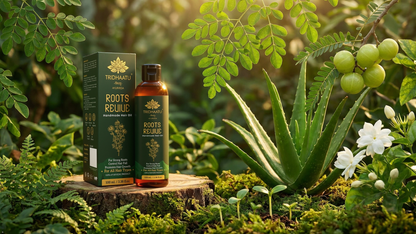 Roots Revive Hair Oil for Hair Growth & Hair Fall Control (100ml) | With Amla, Bhringraj, Brahmi & Coconut Oil | 100% Natural, Mineral Oil & Paraben Free | For Stronger, Healthier Hair for Men & Women