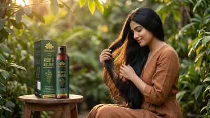 Roots Revive Hair Oil for Hair Growth & Hair Fall Control (100ml) | With Amla, Bhringraj, Brahmi & Coconut Oil | 100% Natural, Mineral Oil & Paraben Free | For Stronger, Healthier Hair for Men & Women