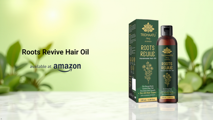 Roots Revive Hair Oil for Hair Growth & Hair Fall Control (100ml) | With Amla, Bhringraj, Brahmi & Coconut Oil | 100% Natural, Mineral Oil & Paraben Free | For Stronger, Healthier Hair for Men & Women