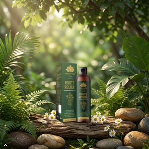 Roots Revive Hair Oil for Hair Growth & Hair Fall Control (100ml) | With Amla, Bhringraj, Brahmi & Coconut Oil | 100% Natural, Mineral Oil & Paraben Free | For Stronger, Healthier Hair for Men & Women
