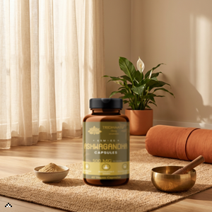 Tridhaatu Ayurveda KSM-66 Ashwagandha Capsules (500mg) – 60 Vegan Capsules