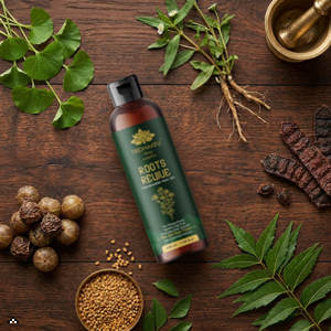 Roots Revive Hair Oil for Hair Growth & Hair Fall Control (100ml) | With Amla, Bhringraj, Brahmi & Coconut Oil | 100% Natural, Mineral Oil & Paraben Free | For Stronger, Healthier Hair for Men & Women