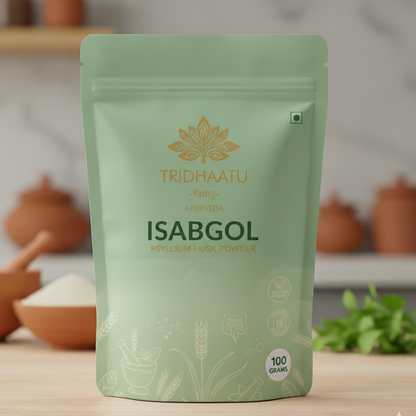 Sat Isabgol Psyllium Whole Husk Powder - 100gm | Effectively Relieves Constipation | Fibre Supplement For Digestion | With Dietary Fiber, Supports Heart Health & Digestive System, Gentle on Stomach, Boosts Gut Health, Gluten Free