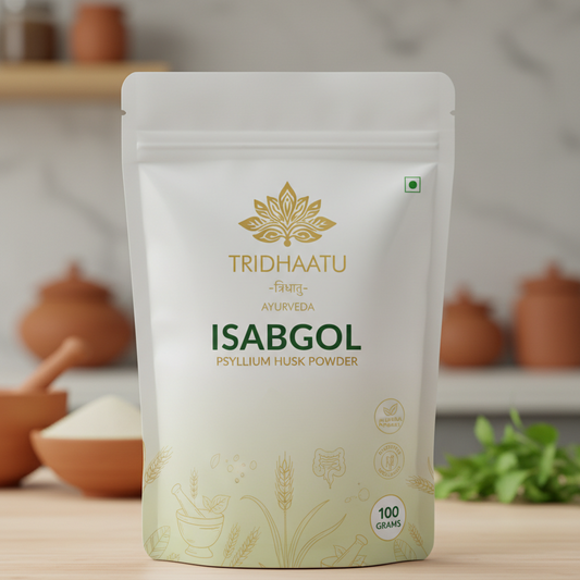 Sat Isabgol Psyllium Whole Husk Powder - 100gm | Effectively Relieves Constipation | Fibre Supplement For Digestion | With Dietary Fiber, Supports Heart Health & Digestive System, Gentle on Stomach, Boosts Gut Health, Gluten Free