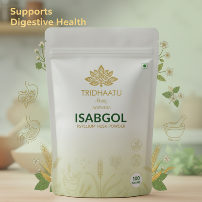 Sat Isabgol Psyllium Whole Husk Powder - 100gm | Effectively Relieves Constipation | Fibre Supplement For Digestion | With Dietary Fiber, Supports Heart Health & Digestive System, Gentle on Stomach, Boosts Gut Health, Gluten Free
