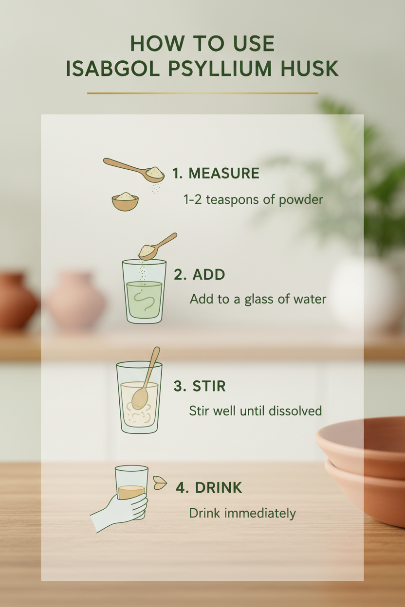 Sat Isabgol Psyllium Whole Husk Powder - 100gm | Effectively Relieves Constipation | Fibre Supplement For Digestion | With Dietary Fiber, Supports Heart Health & Digestive System, Gentle on Stomach, Boosts Gut Health, Gluten Free