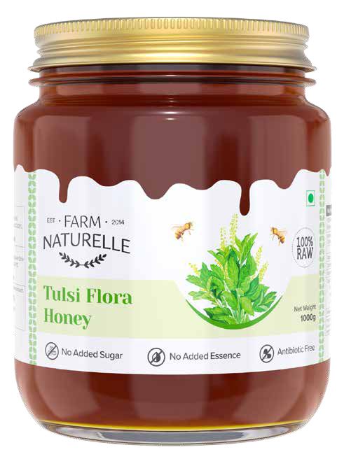 Tulsi Flora Honey | 400g 100% Pure Honey, Raw Natural Unprocessed Honey.