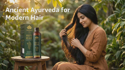 Roots Revive Hair Oil for Hair Growth & Hair Fall Control (100ml) | With Amla, Bhringraj, Brahmi & Coconut Oil | 100% Natural, Mineral Oil & Paraben Free | For Stronger, Healthier Hair for Men & Women